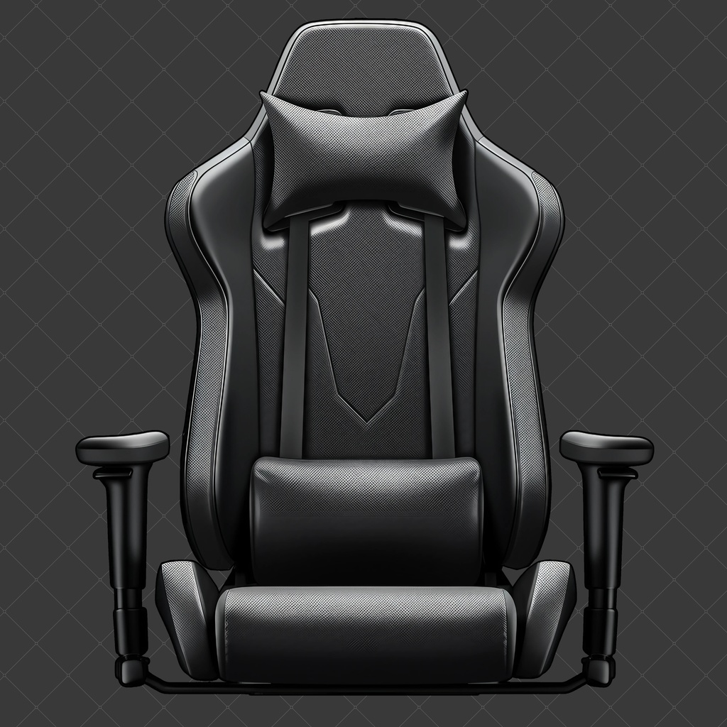 【VTuber】ゲーミングチェア #BLACK