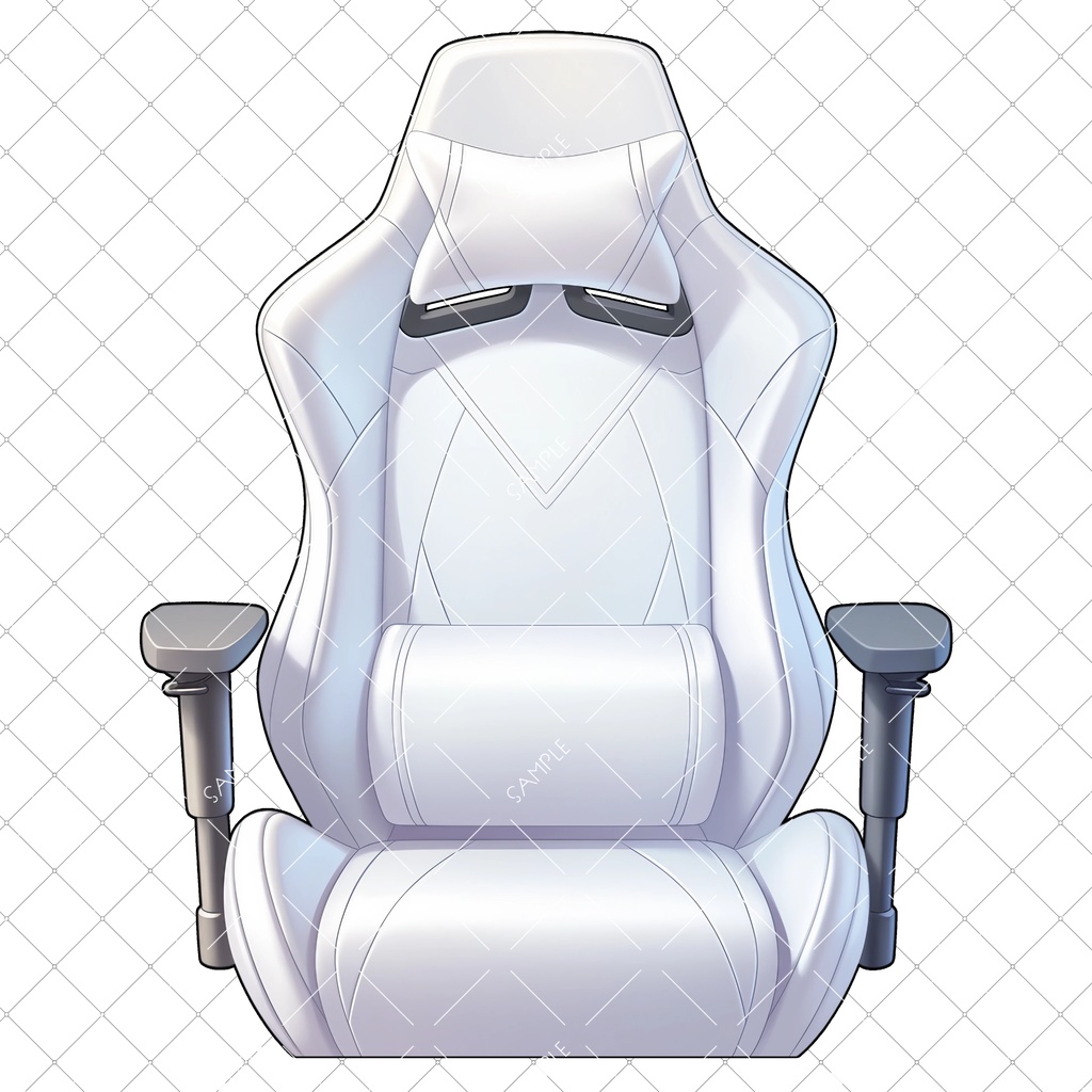 【VTuber】ゲーミングチェア #WHITE2