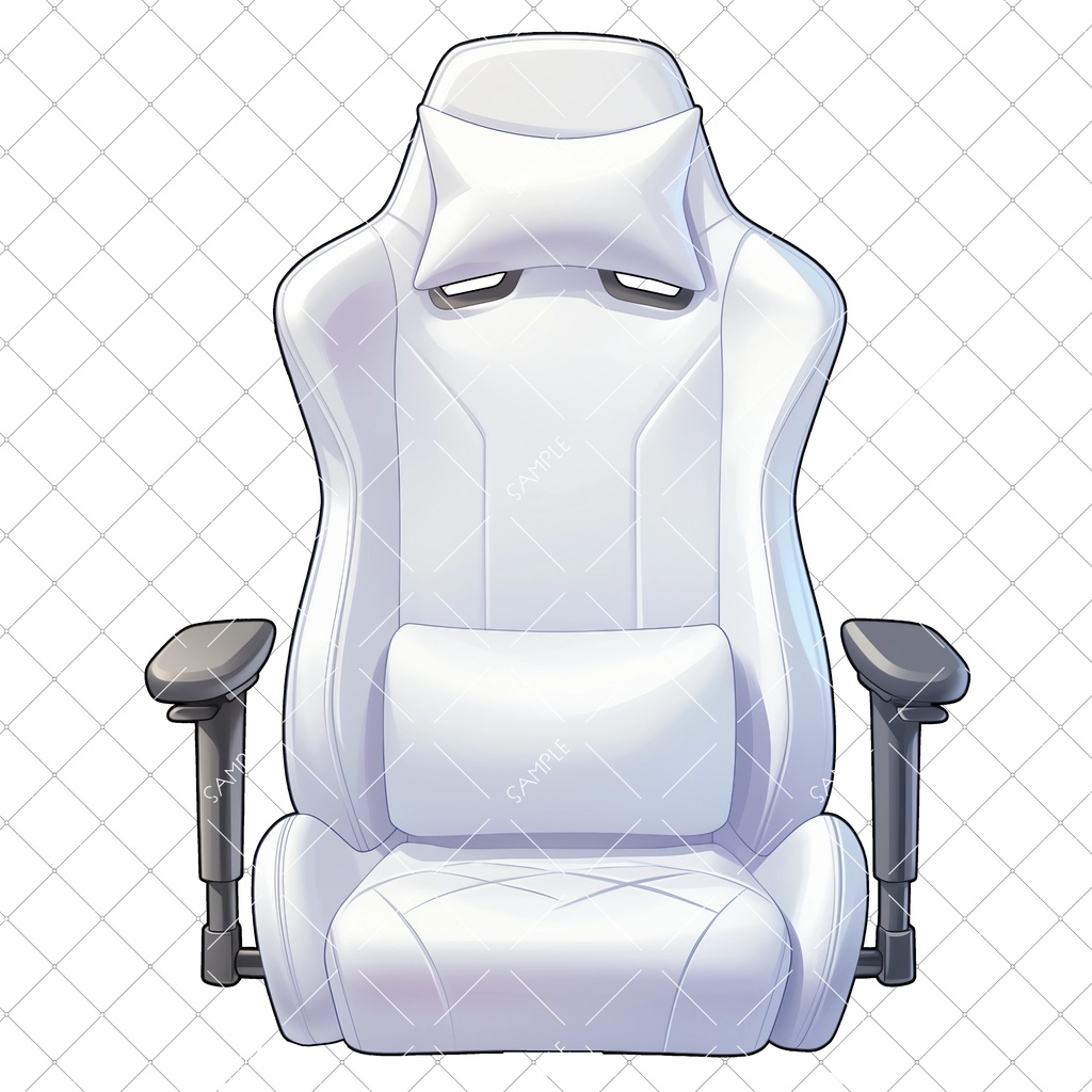 【VTuber】ゲーミングチェア #WHITE2