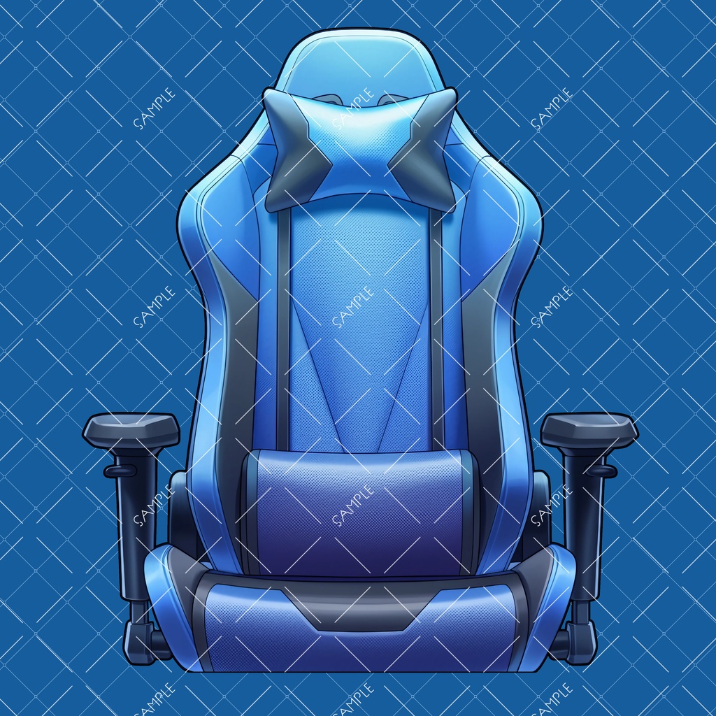 【VTuber】ゲーミングチェア #BLUE
