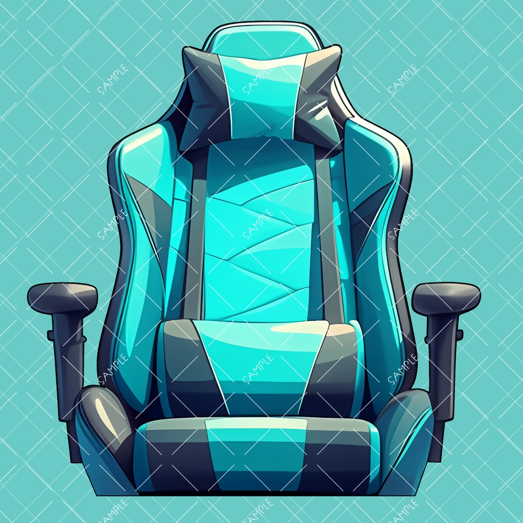 【VTuber】ゲーミングチェア #TURQUOISEBLUE