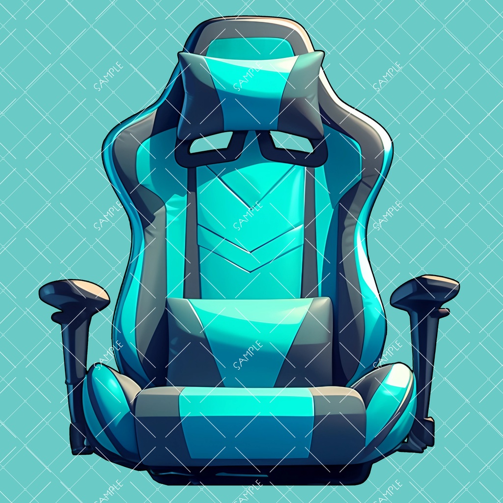 【VTuber】ゲーミングチェア #TURQUOISEBLUE