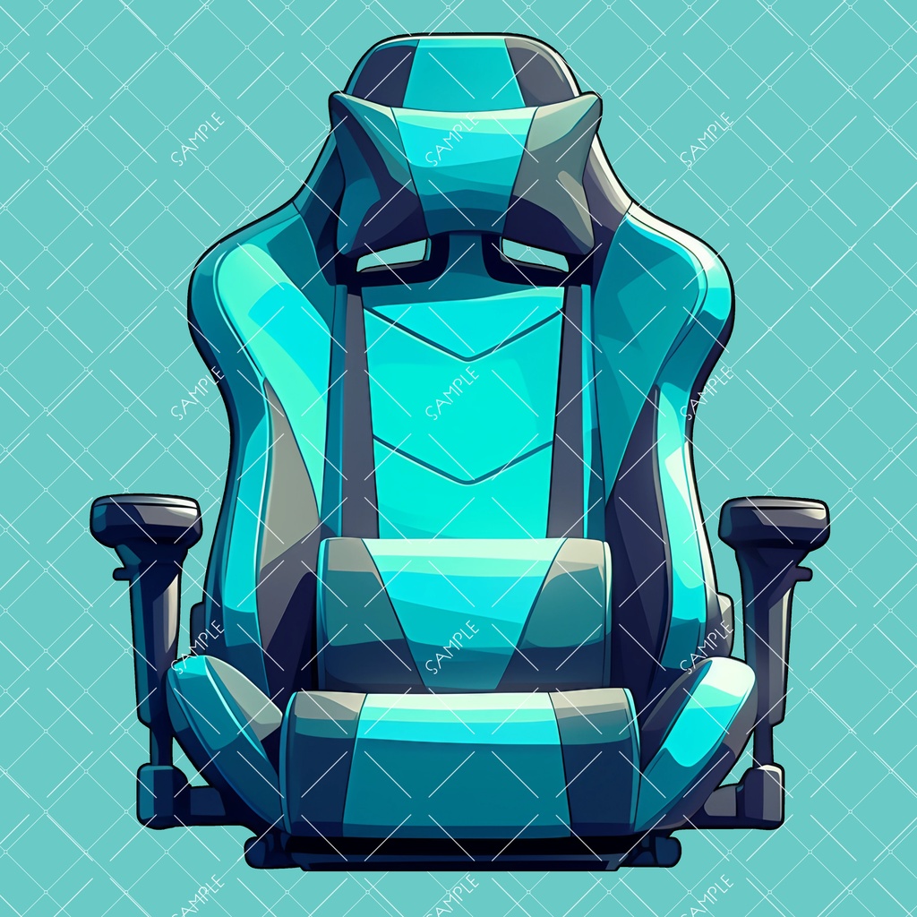 【VTuber】ゲーミングチェア #TURQUOISEBLUE