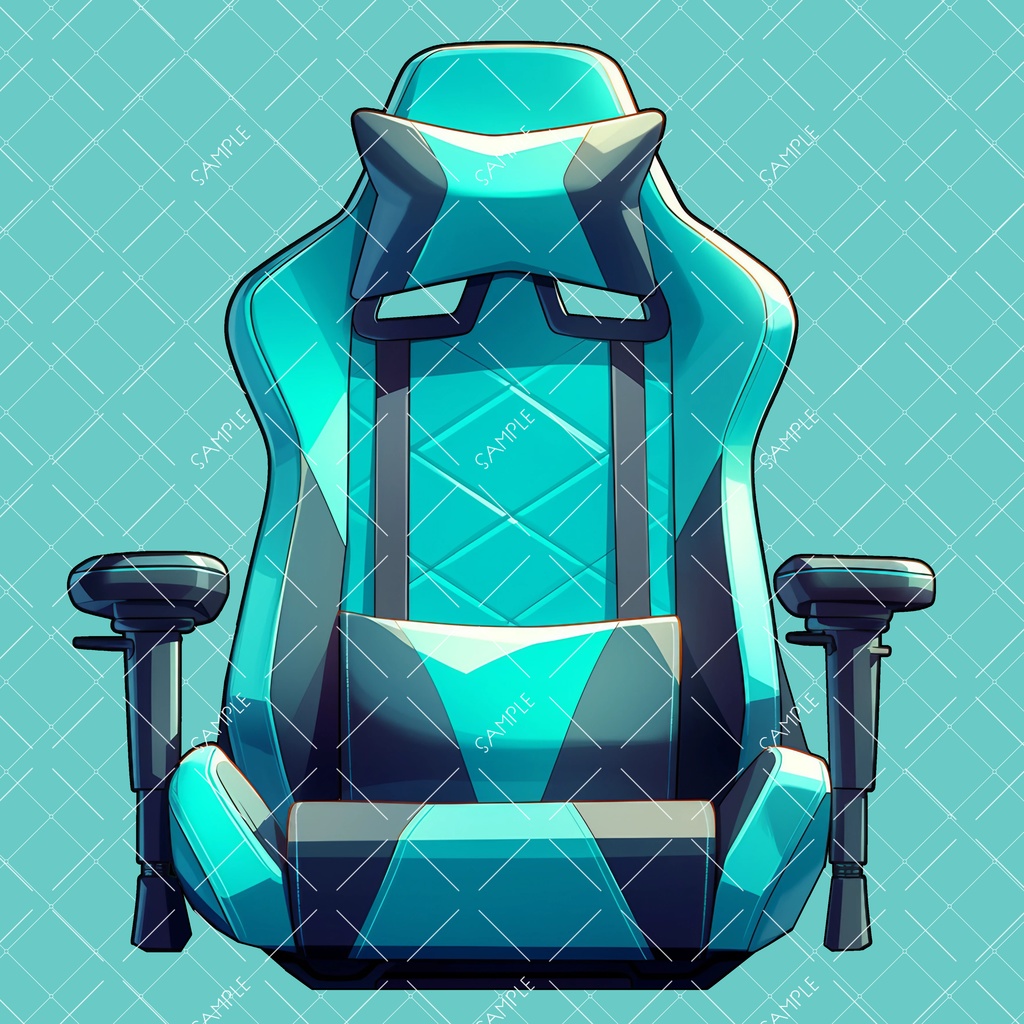 【VTuber】ゲーミングチェア #TURQUOISEBLUE