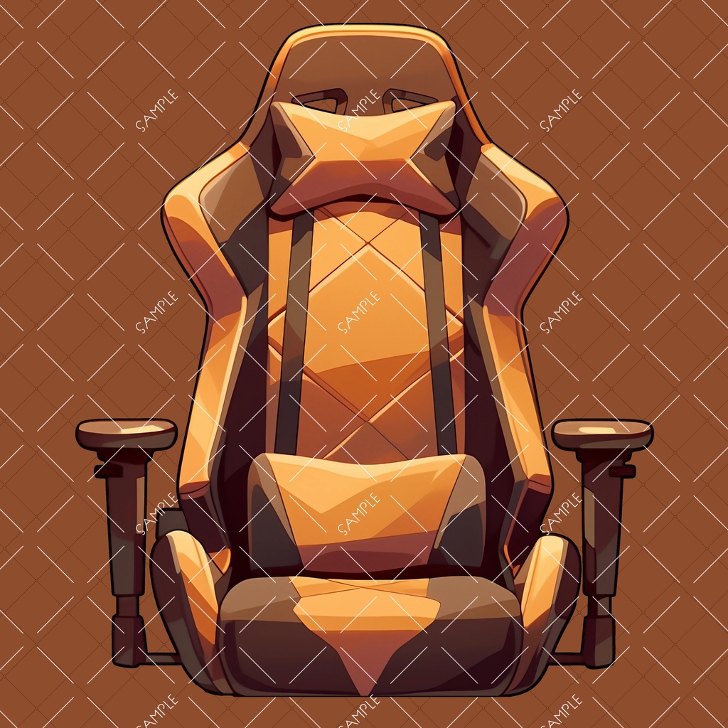 【VTuber】ゲーミングチェア #LIGHTBROWN