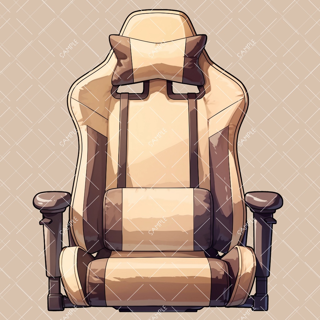【VTuber】ゲーミングチェア #BEIGE