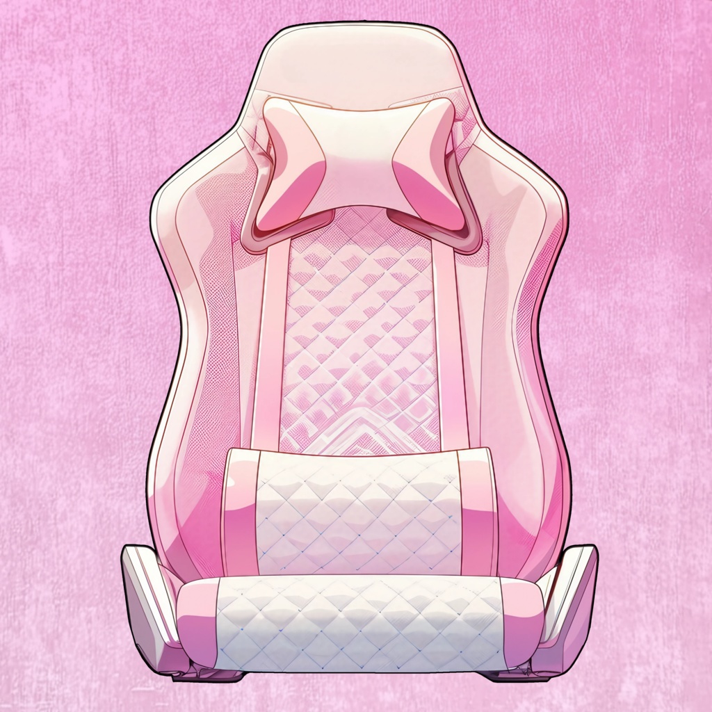 【VTuber】ゲーミングチェア #キラメキピンク