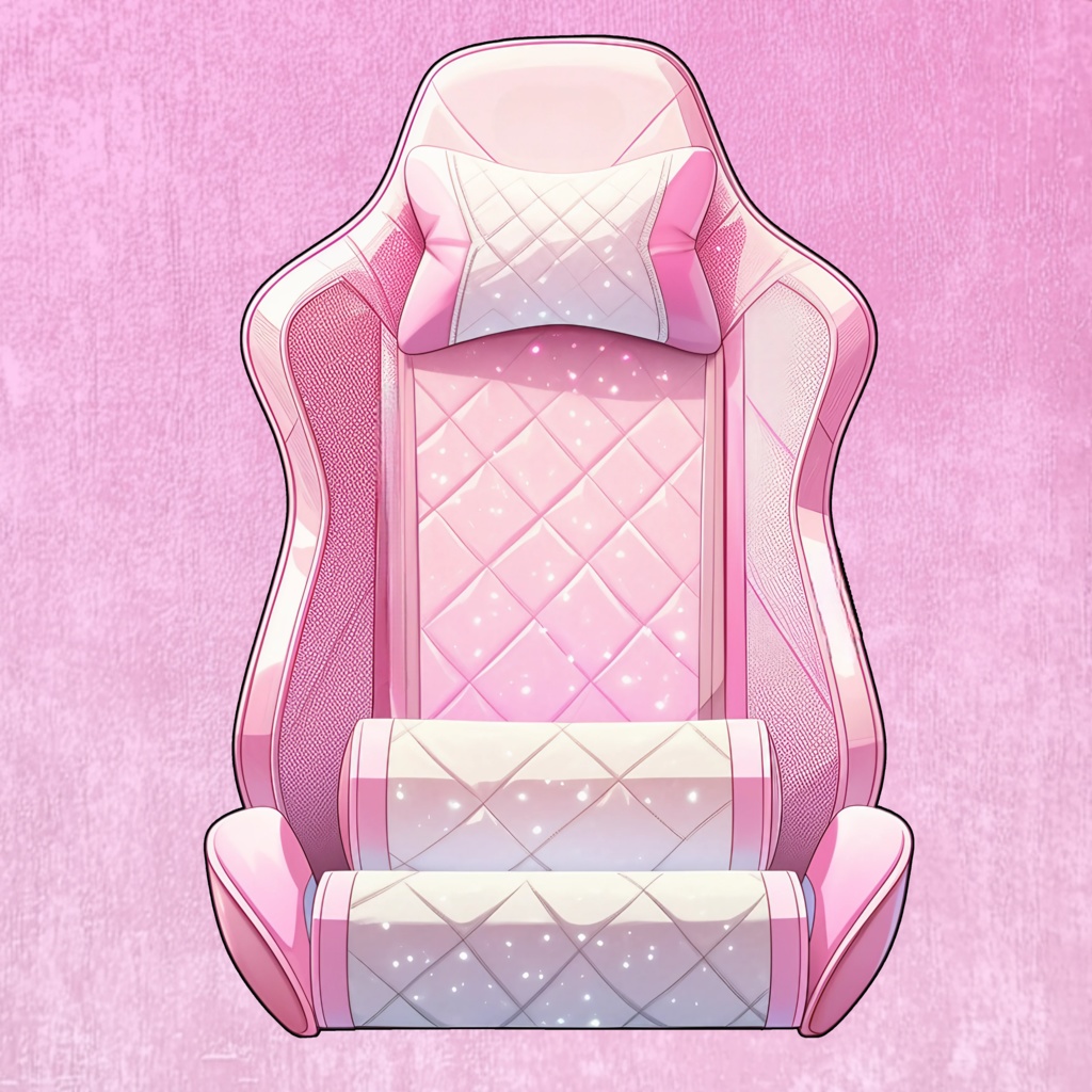 【VTuber】ゲーミングチェア #キラメキピンク