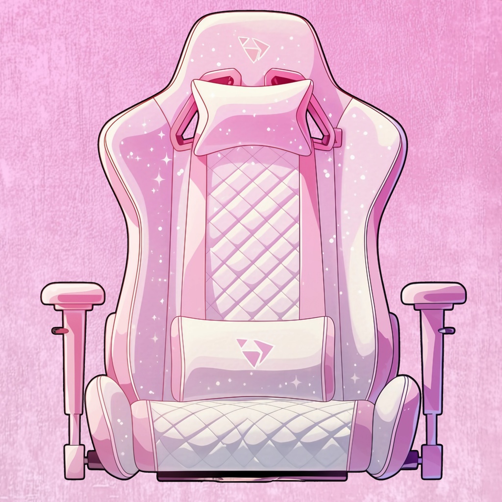 【VTuber】ゲーミングチェア #キラメキピンク