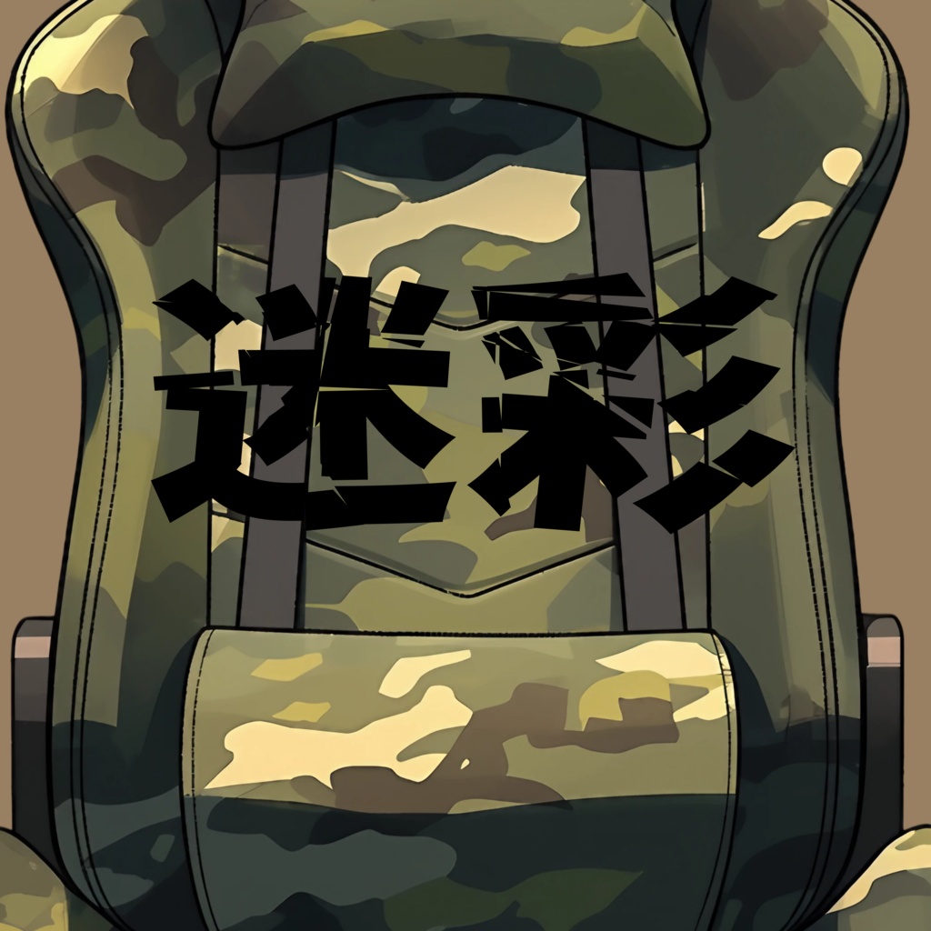 【VTuber】ゲーミングチェア #迷彩