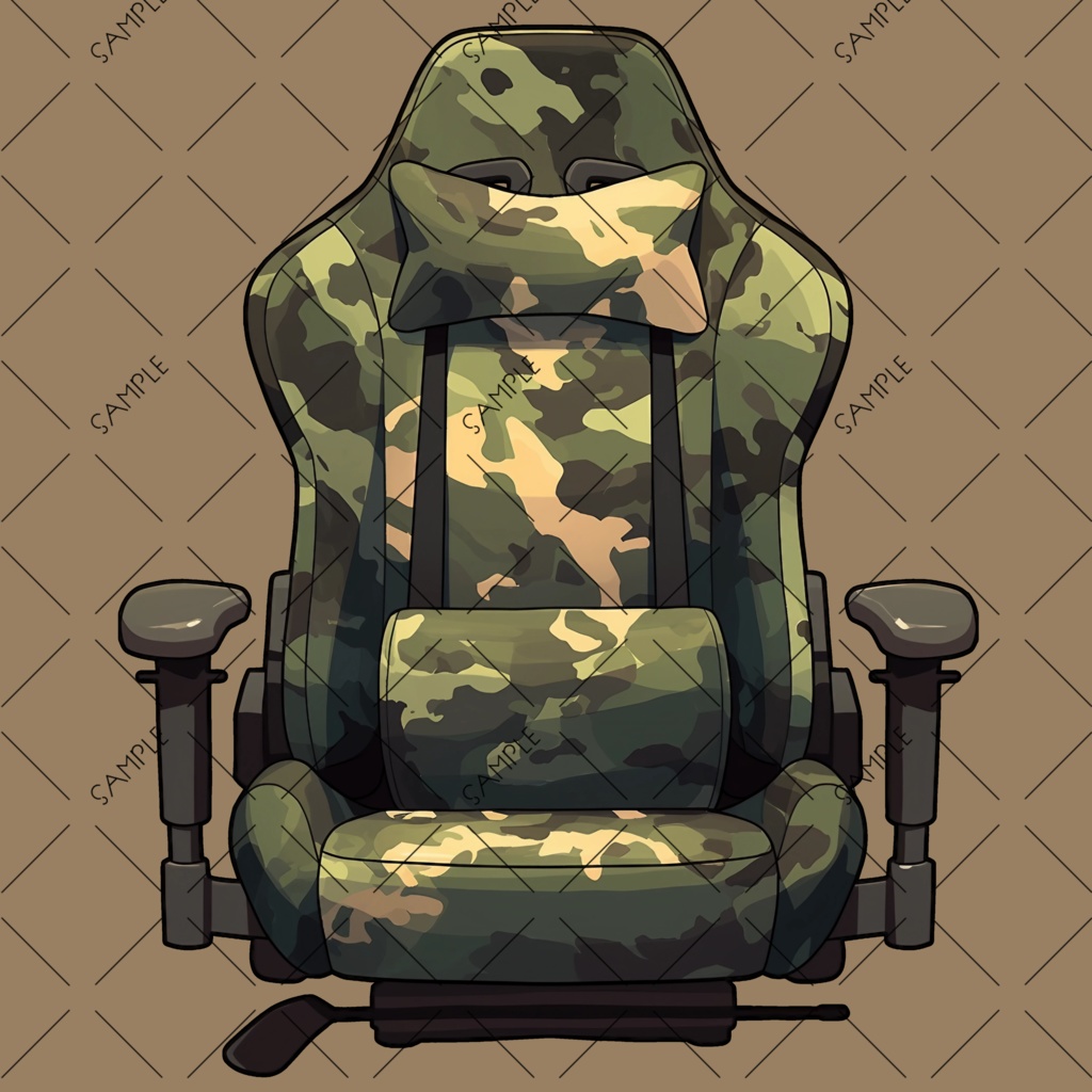 【VTuber】ゲーミングチェア #迷彩