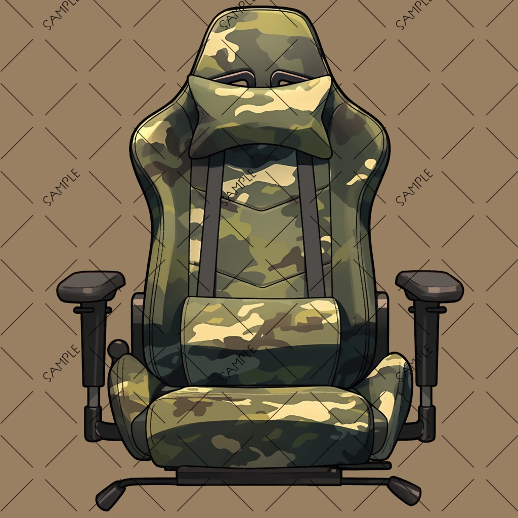 【VTuber】ゲーミングチェア #迷彩