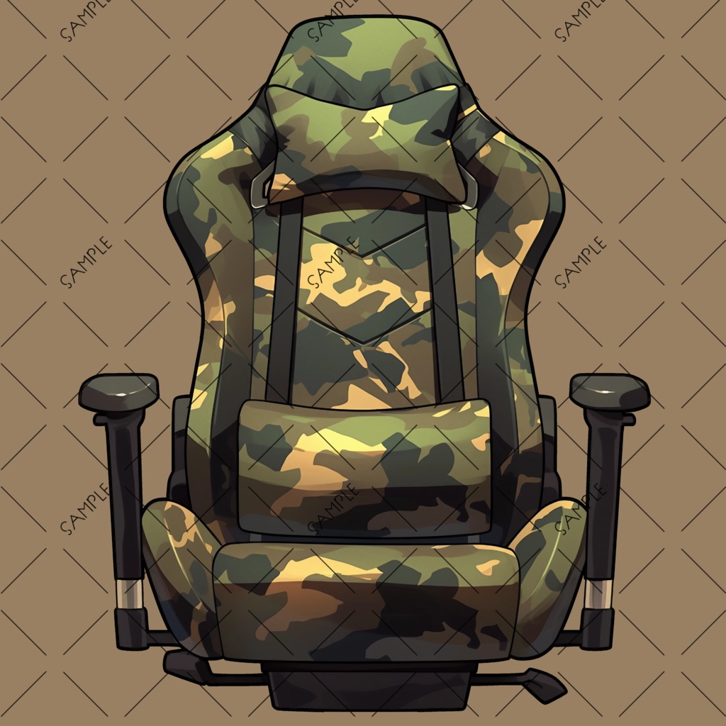 【VTuber】ゲーミングチェア #迷彩