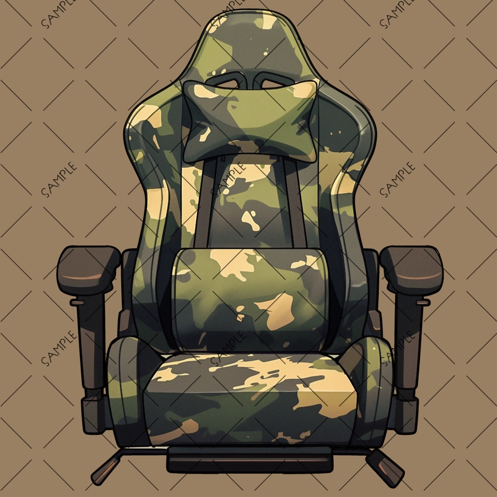【VTuber】ゲーミングチェア #迷彩