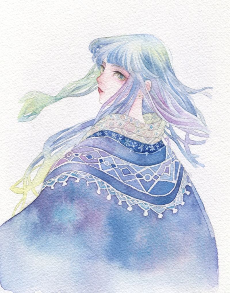 【額装原画】あなたをみてる