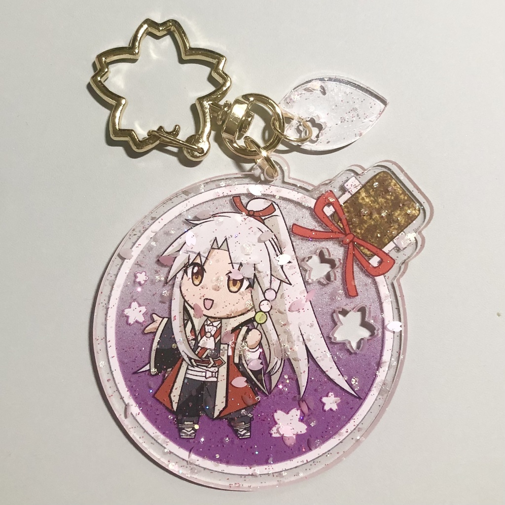 桜花アクリルキーホルダー