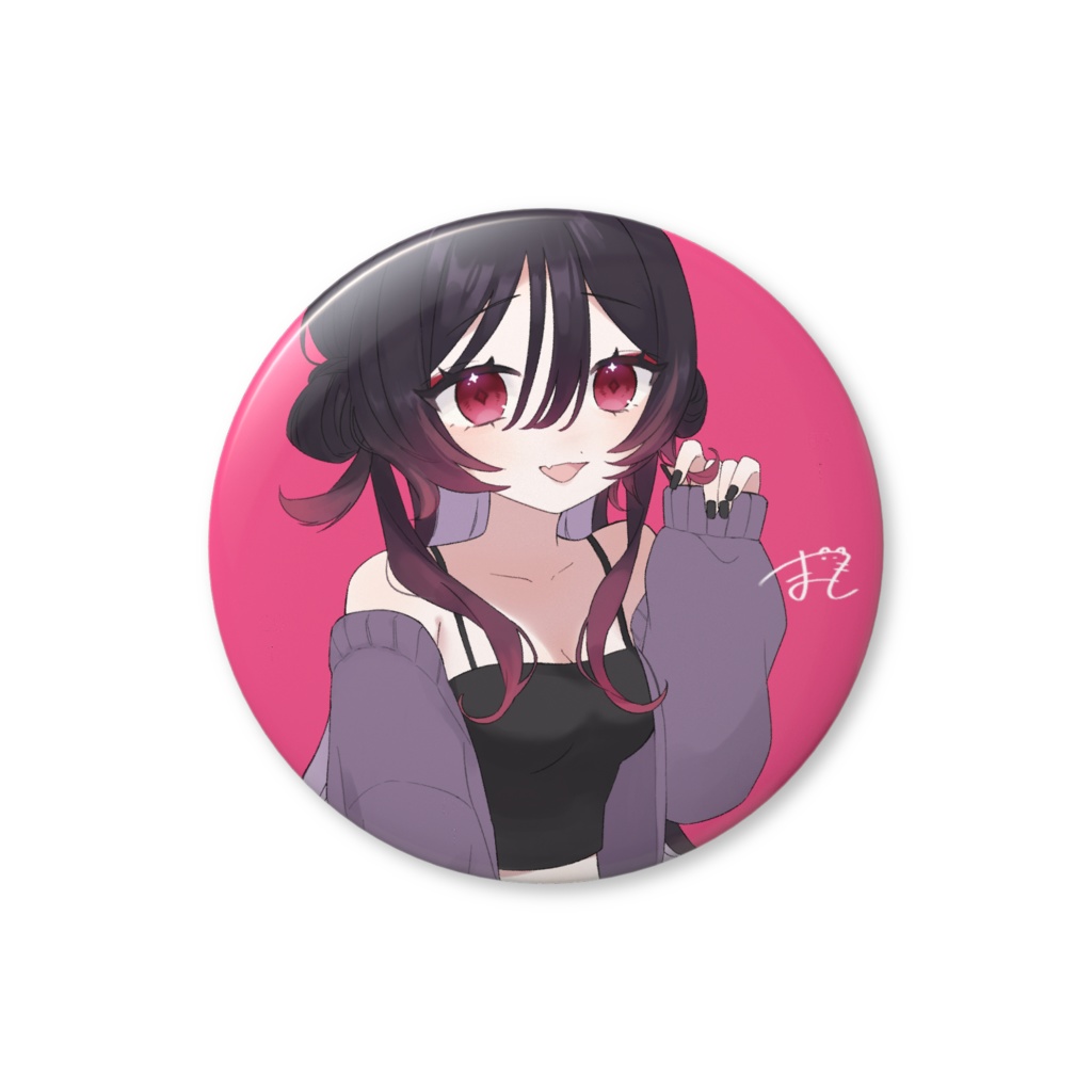 まと　缶バッチ