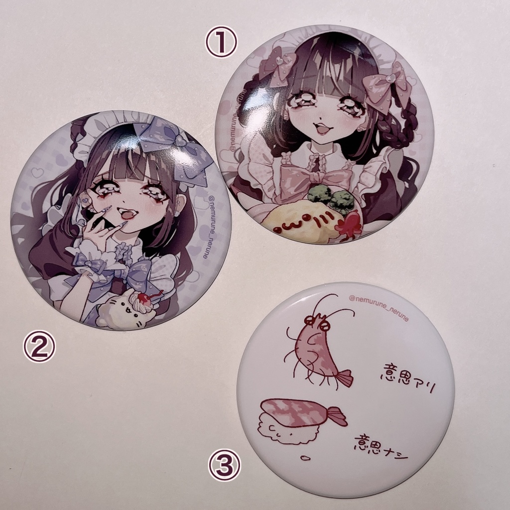 選べる!缶バッジ