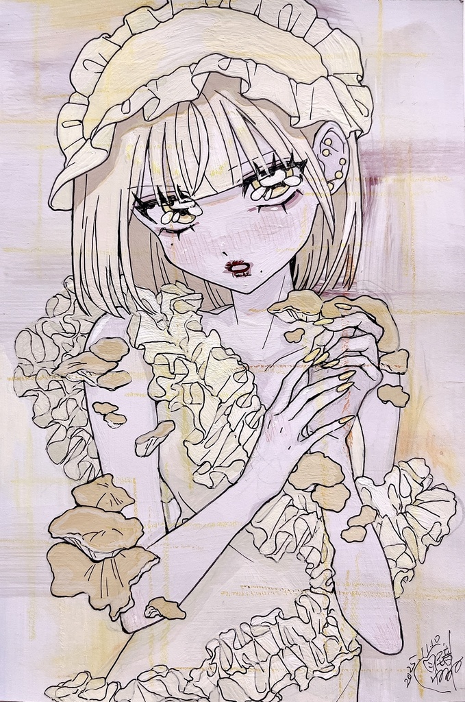 ハガキ原画「煌めきの宿主」