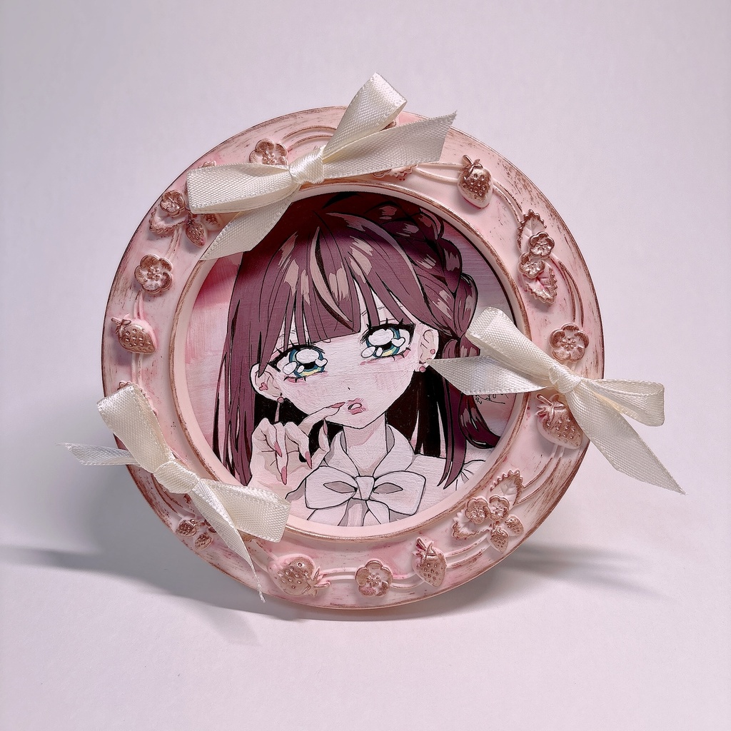 丸フレーム入り原画「まだ酸っぱい…」