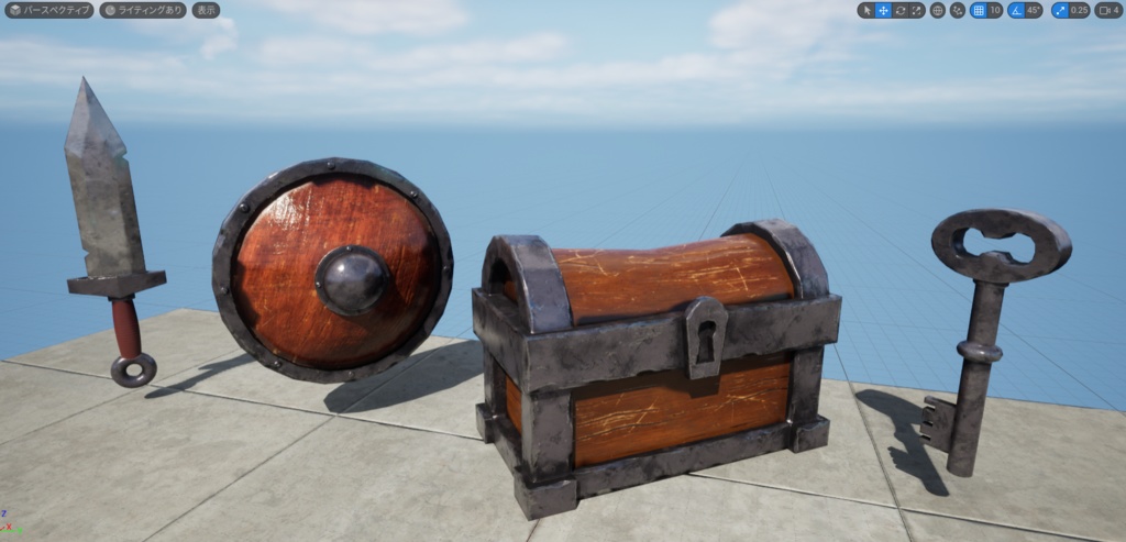 カジュアルゲーム用アセット集 10+( FBX+OBJ, 2K )