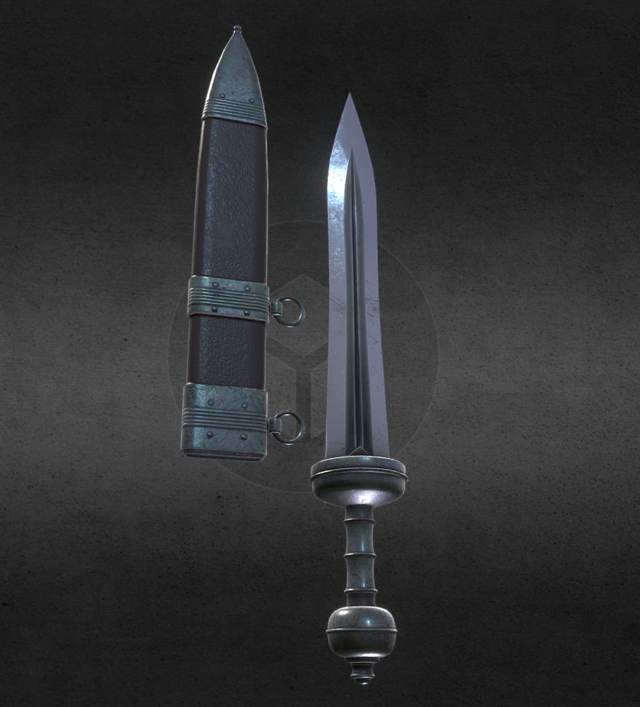 3Dモデル武器 - 武器 - グラディウス( FBX, 2K )