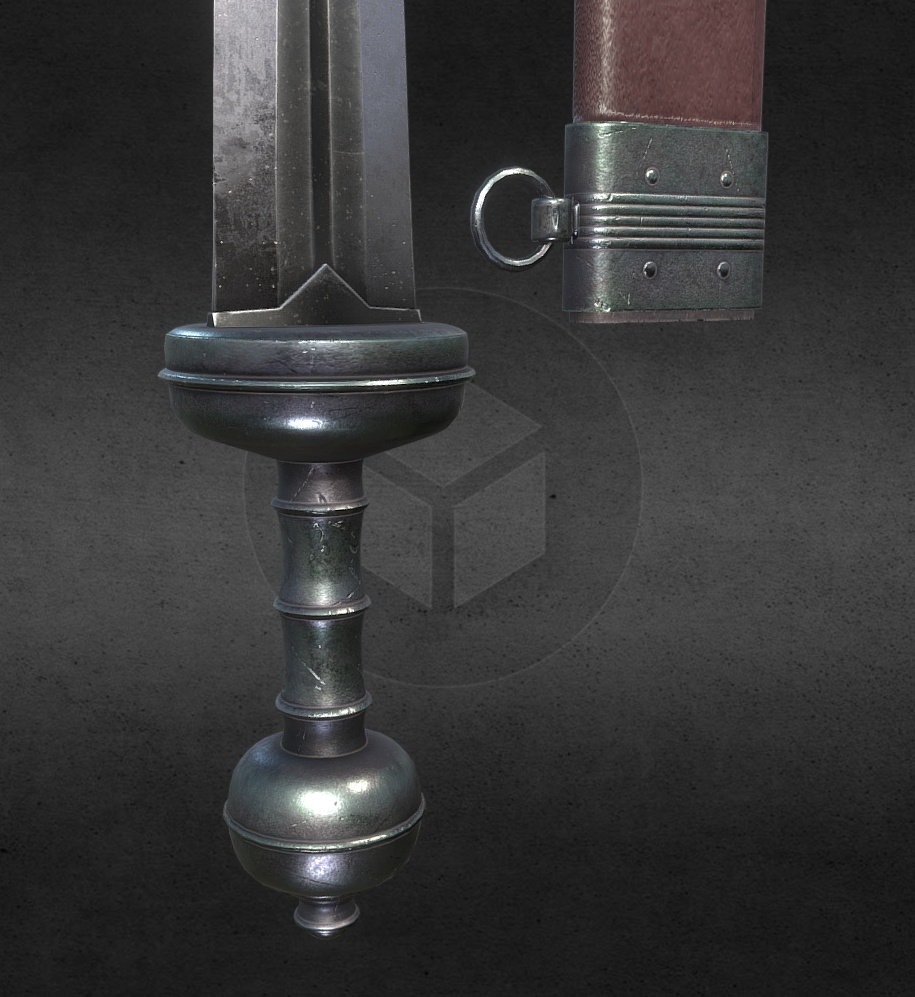 3Dモデル武器 - 武器 - グラディウス( FBX, 2K )