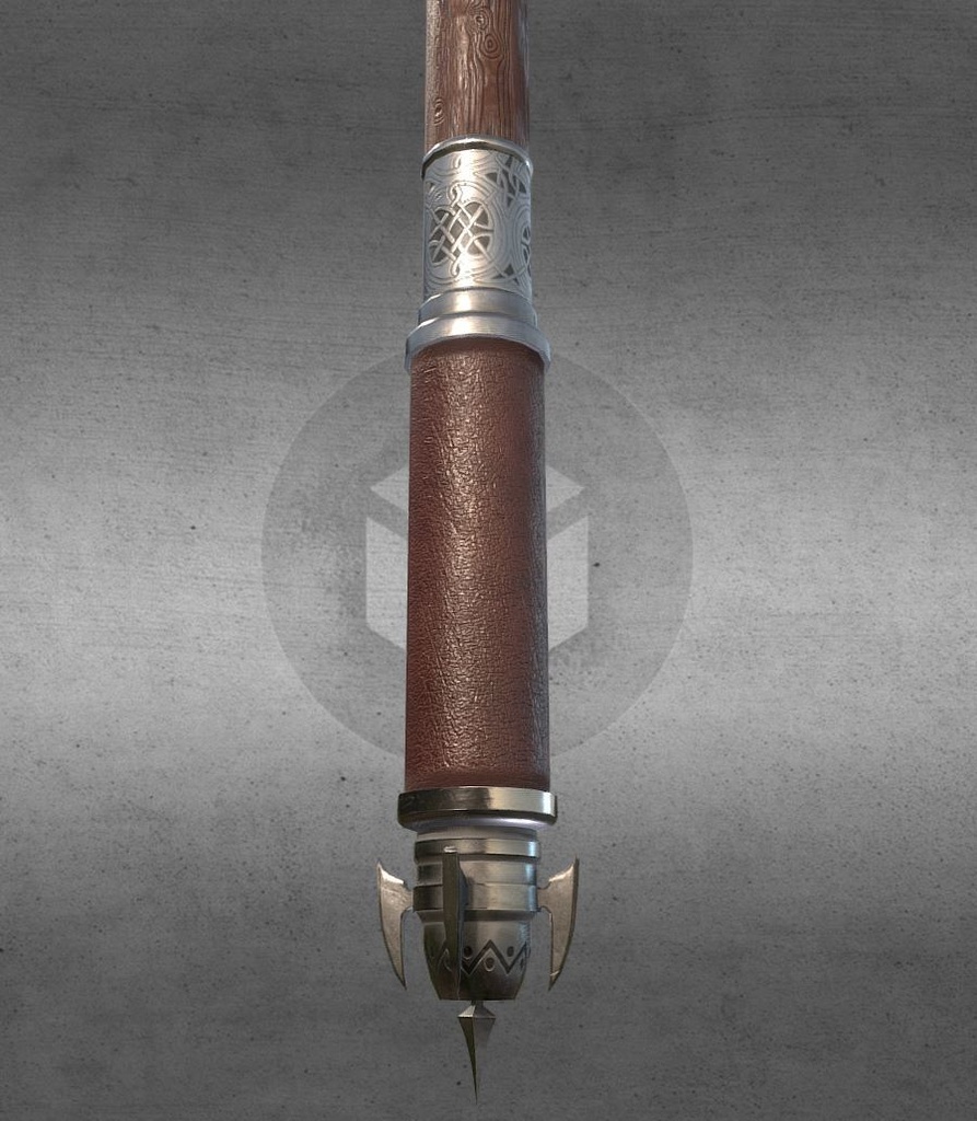 3Dモデル武器 - モーニングスター( FBX, 2K )