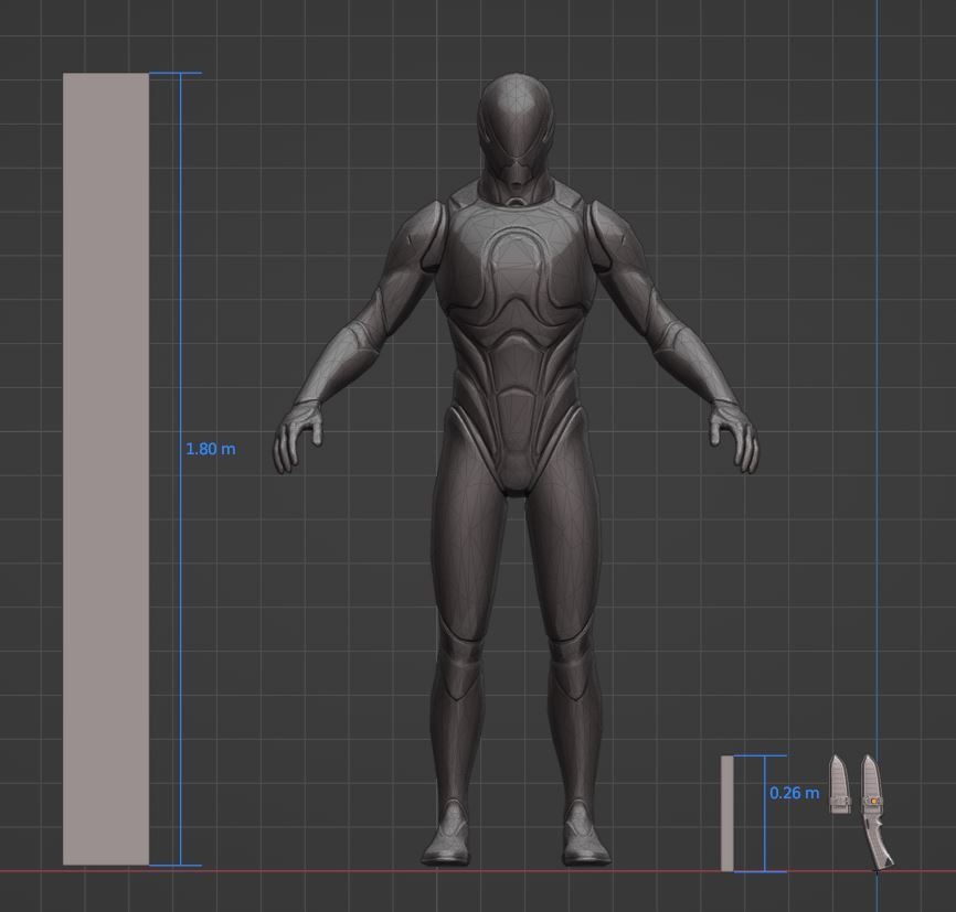 3Dモデル武器 - アウトドアナイフ( FBX+OBJ, 2K )
