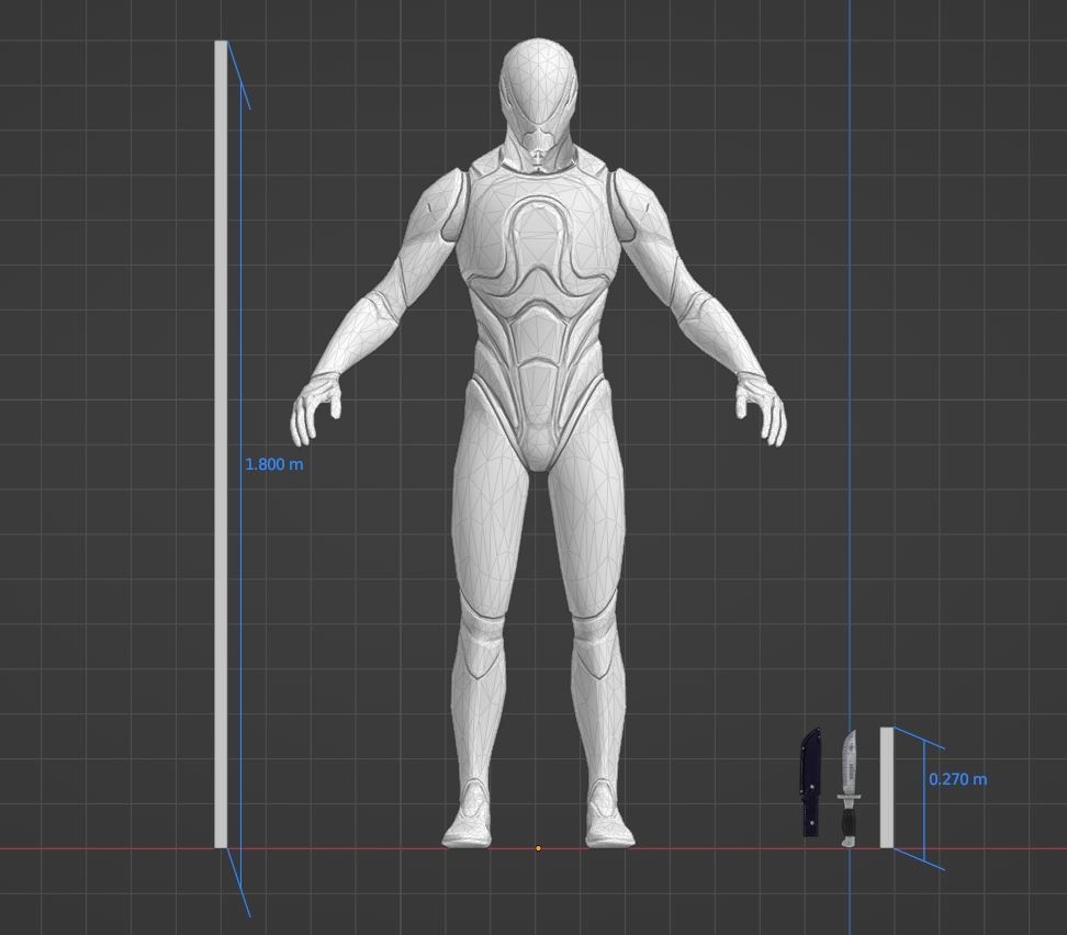 3Dモデル武器 - J型サバイバルナイフ( FBX, 2K )
