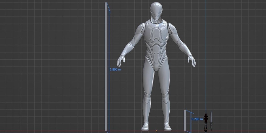 3Dモデル武器 - フェアバーン・サイクス戦闘ナイフ( FBX, 2K )