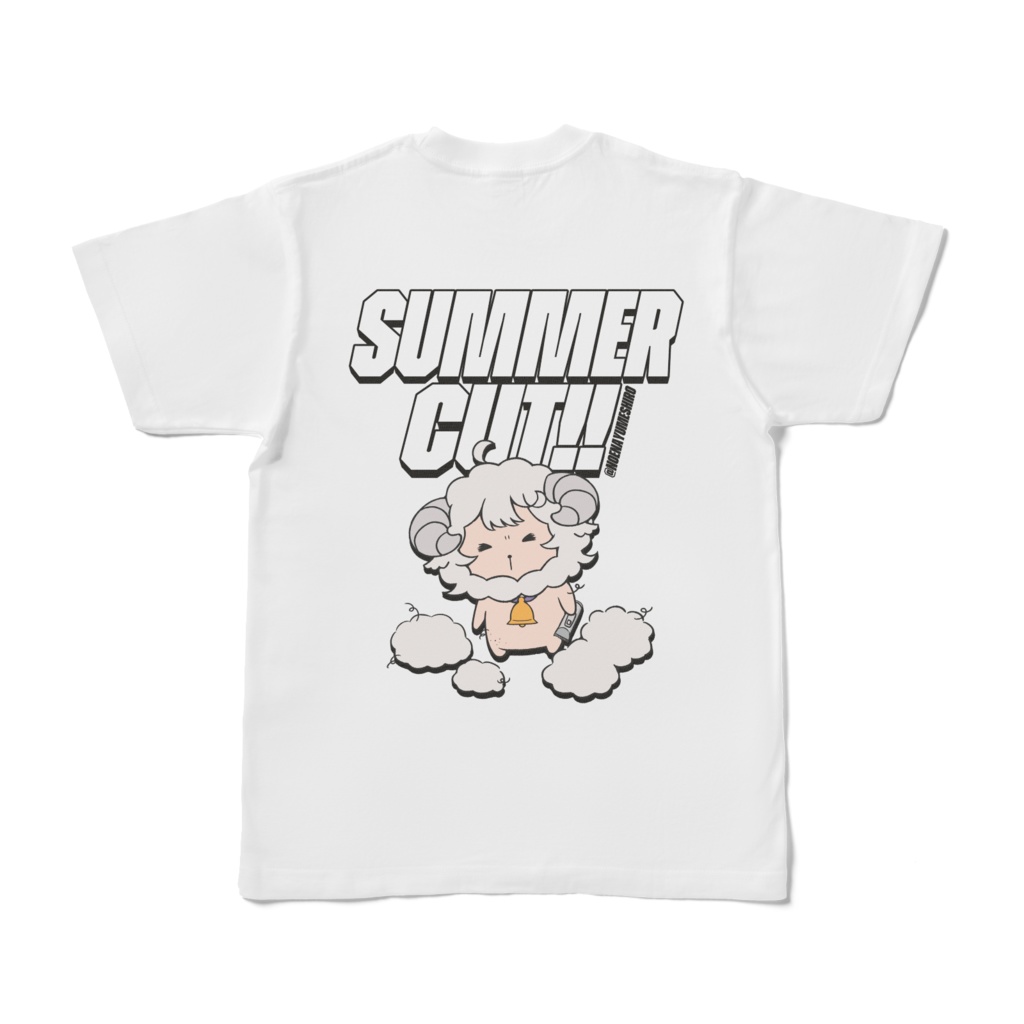 サマーカット!! Tシャツ / SUMMER CUT!! T-shirt [背面印刷/Back Print] [白/White]