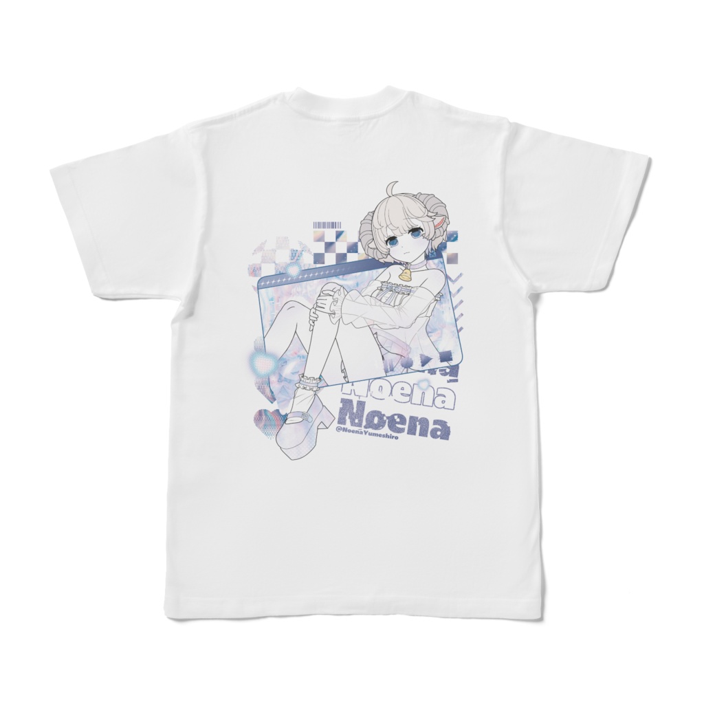 【3周年記念グッズ/3rd anniversary merch】🤍2D girl Noena T-shirt🩵