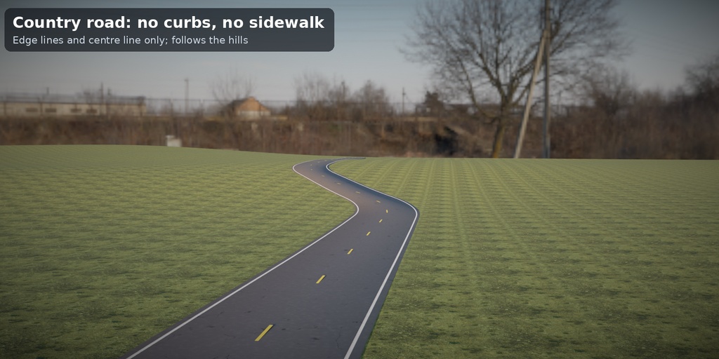 【無料】【Blender】道路ジェネレーター Lite(ジオメトリノード)| Tidebone