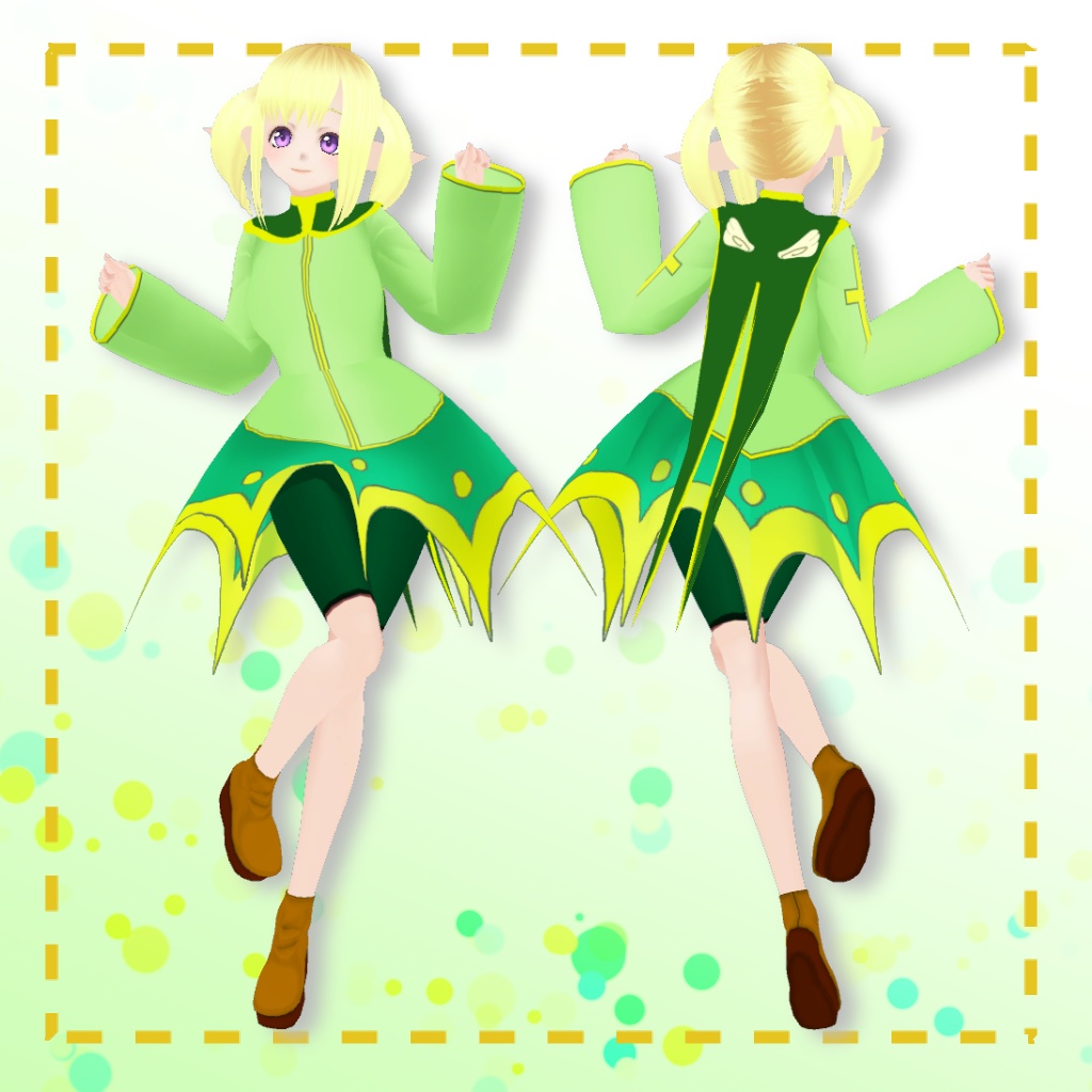 オリジナル3Dモデル【マシロ・ゼフォン】