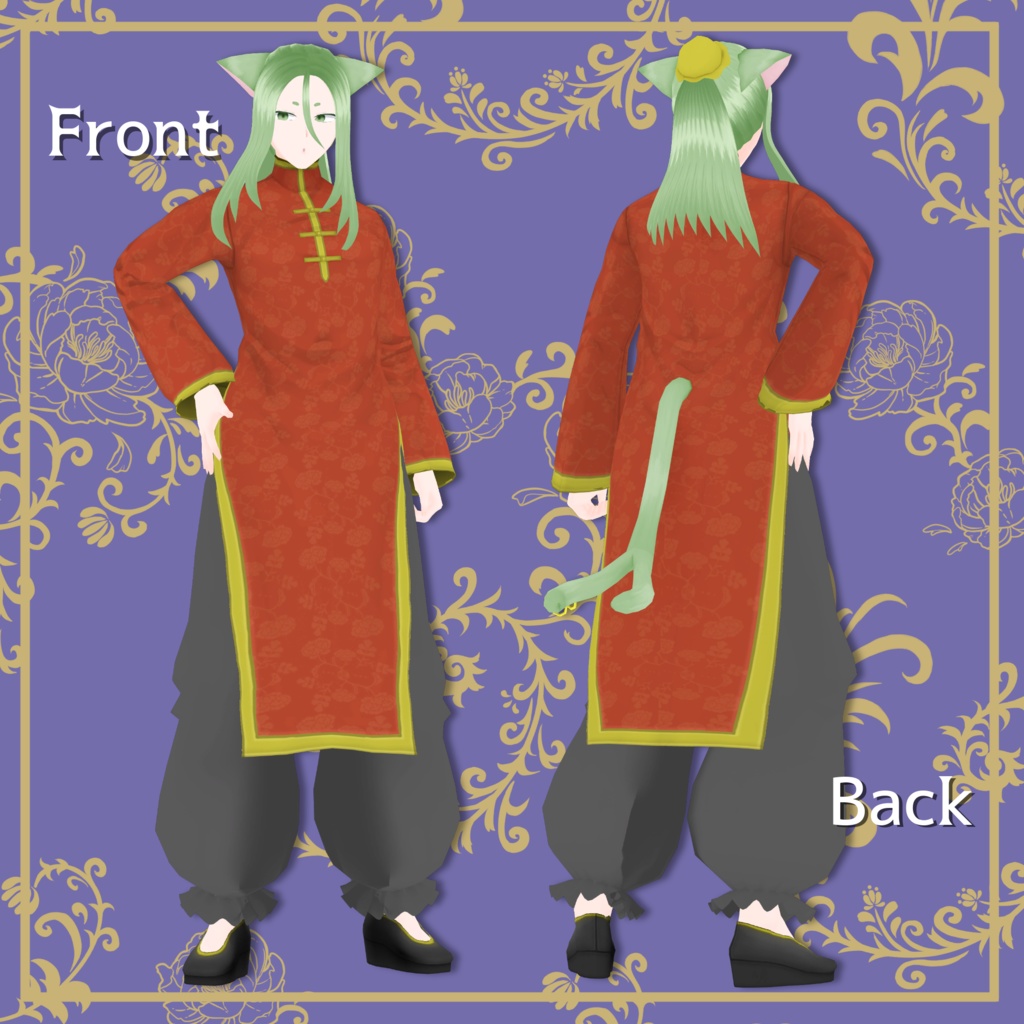 オリジナル3Dモデル【蓮猫-RyenMao-】