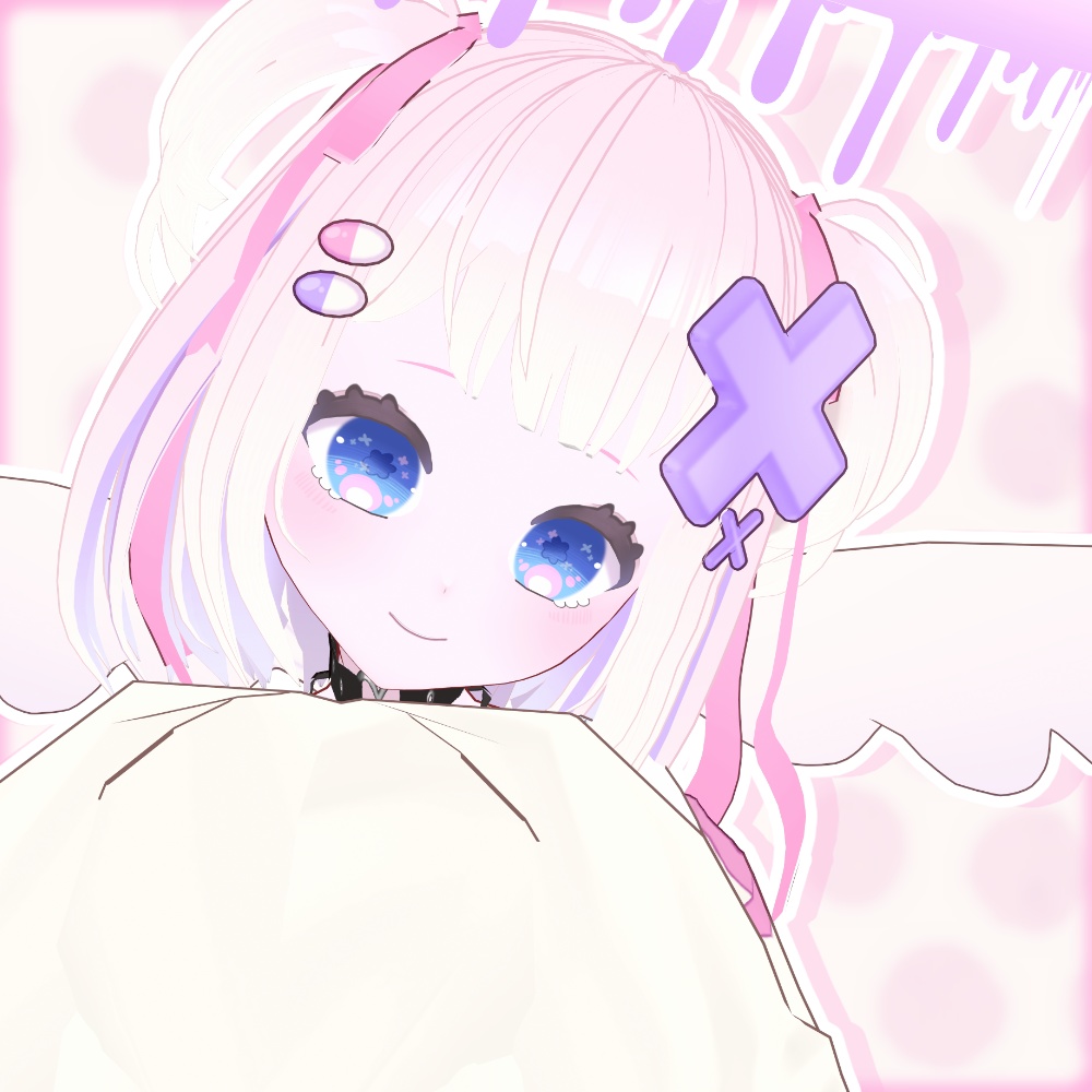 【オリジナル3Dモデル】ゲーミング病みかわ天使ちゃん