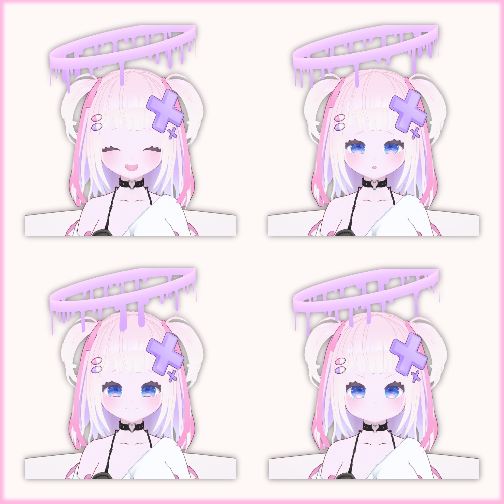 【オリジナル3Dモデル】ゲーミング病みかわ天使ちゃん