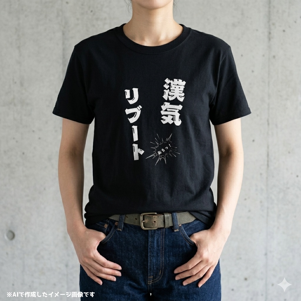 漢気リブートTシャツ