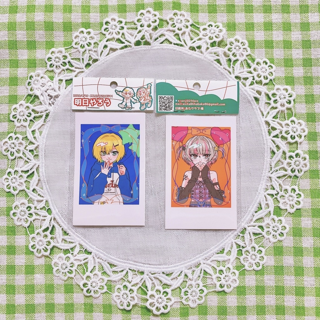 【非公式】チェキカード5枚セット(🌙さん正面/ZUNDA正面ver