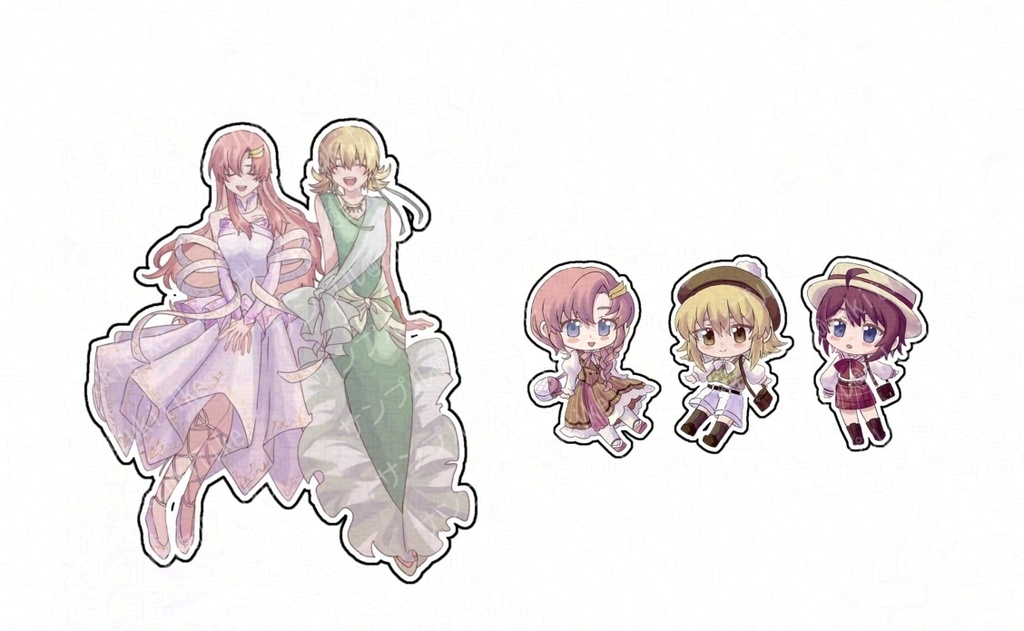 ステッカー4枚セット(ガールズ)