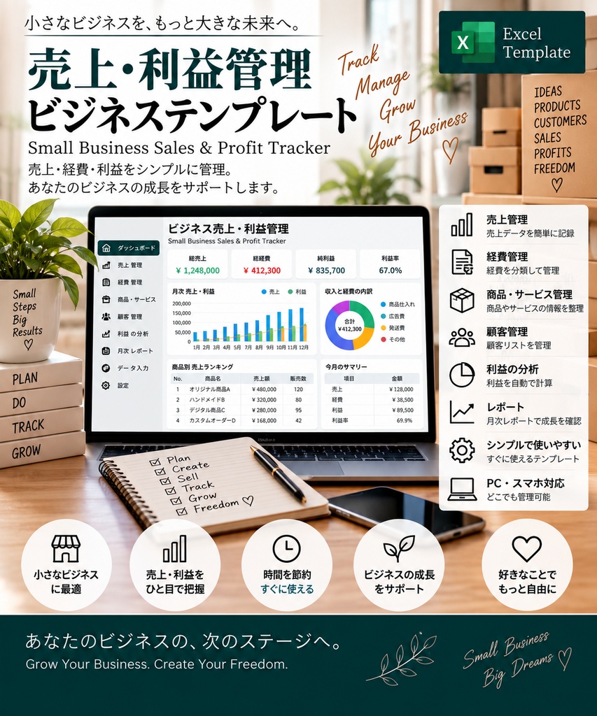 売上・利益管理 | Sales & Profit Tracker