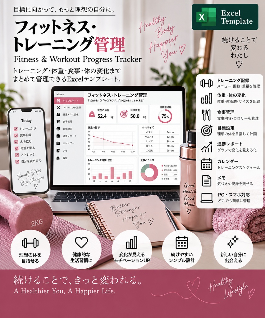 フィットネス・トレーニング管理 | Fitness & Workout Tracker