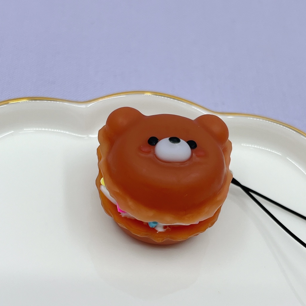クマカロン(キャラメル味)ストラップ