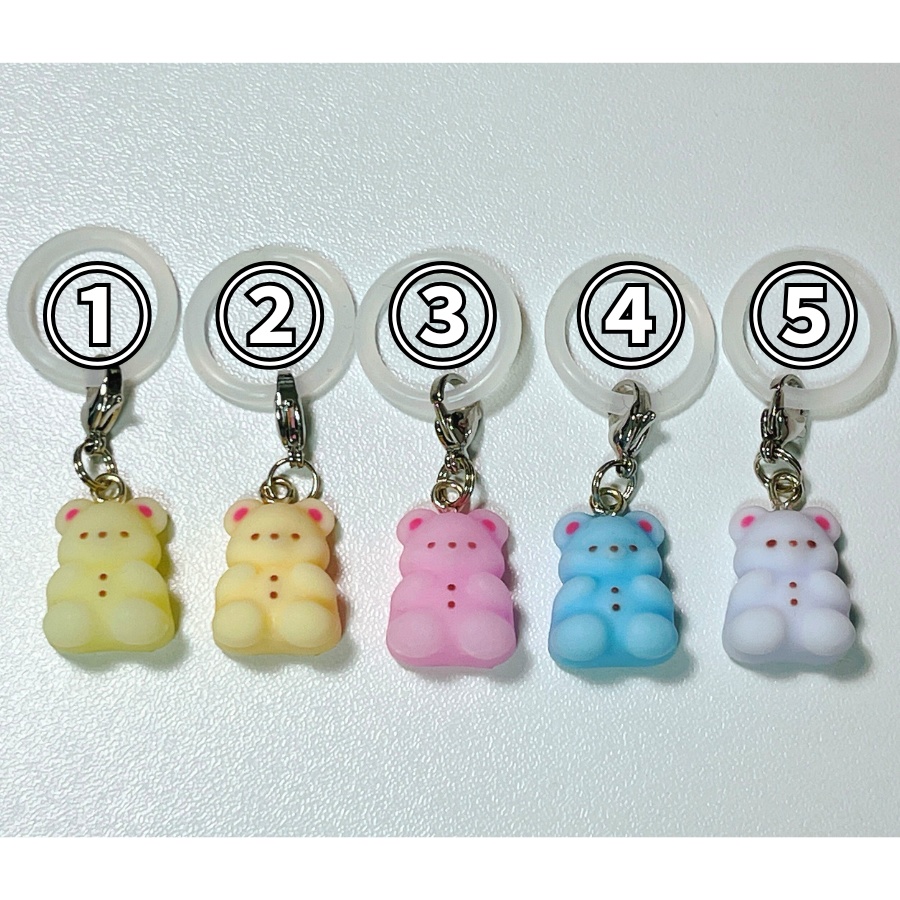 カラフルくまチャーム