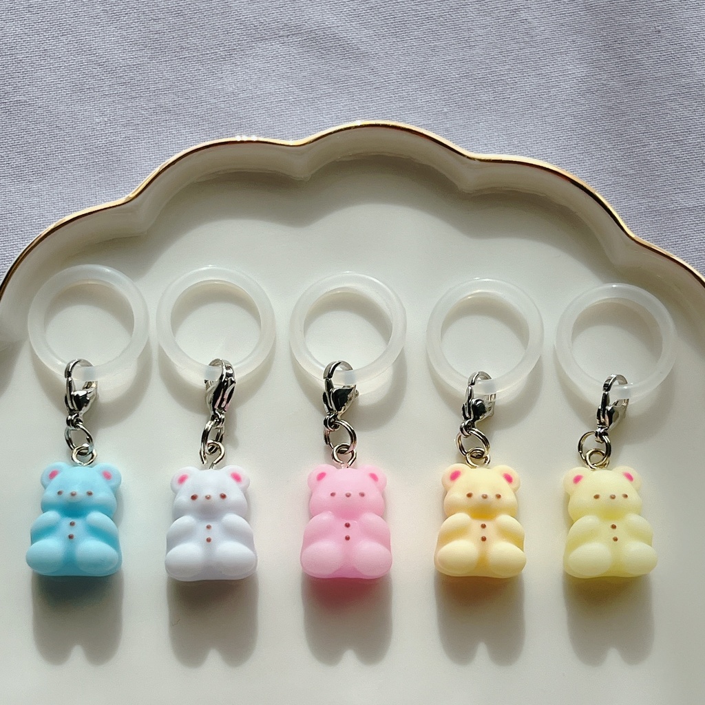 カラフルくまチャーム