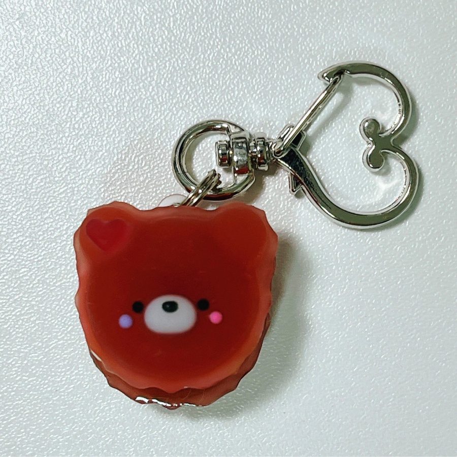 クマカロン(チョコ)ストラップ