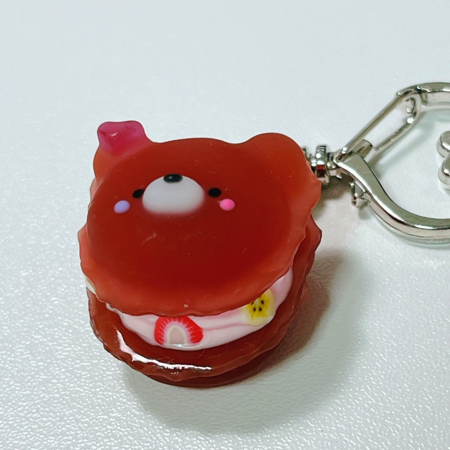 クマカロン(チョコ)ストラップ