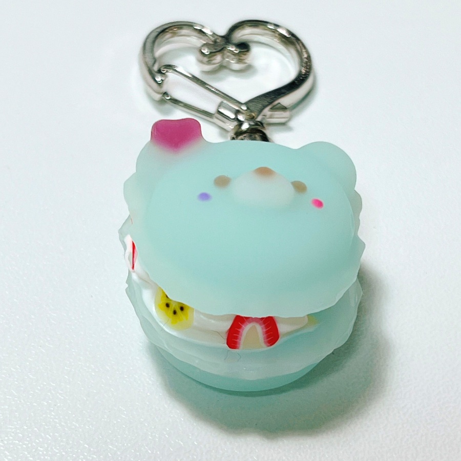 クマカロン(チョコミント)ストラップ