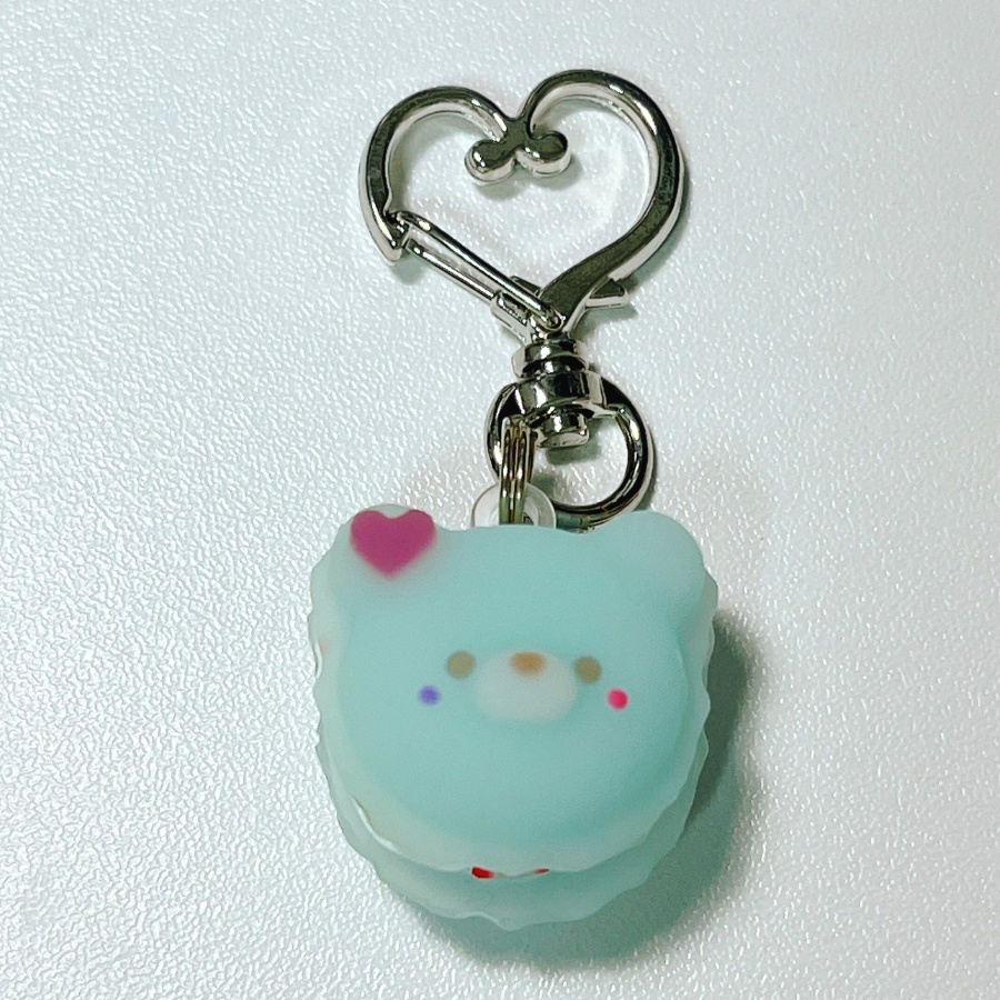 クマカロン(チョコミント)ストラップ